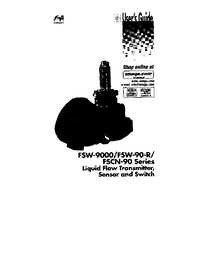 Thumbnail of document Manual - FSW-91-R Liquid Flow Transmitter & Switch w/Visual Indication